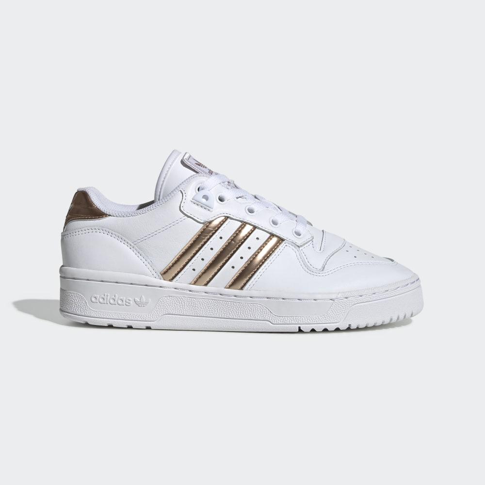 Adidas Women's Rivalry Low Originals Shoes White/Copper Metal/Grey Ireland FV4448